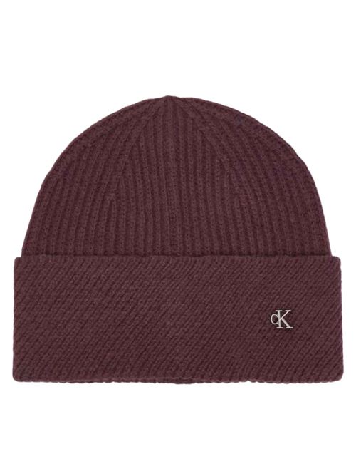 Berretto a costine con lurex Calvin Klein | LV04F8118GBAP